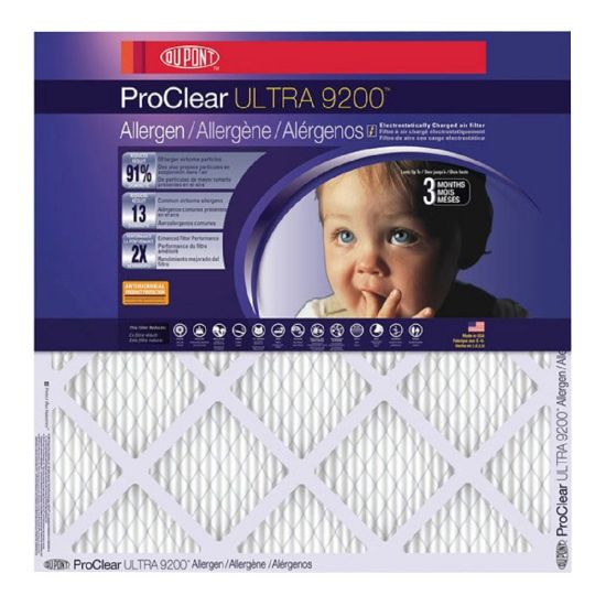 Picture of DuPont ProClear Ultra 9200 Air Filters, 25inH x 25inW x 1inD, Pack Of 4 Air Filters