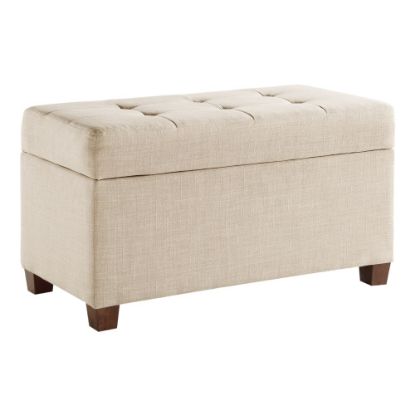 Picture of Office Star Metro Storage Ottoman, Cream