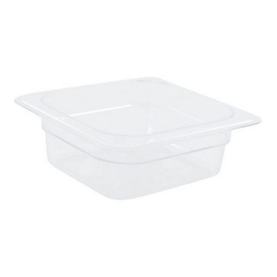 Picture of Cambro 1/6 Size Camwear Food Pan 3in x 7in x 7in, Clear