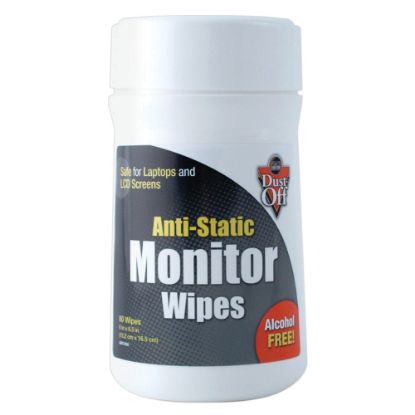 Picture of Dust Off Antistatic Monitor Wipes, Pack Of 80