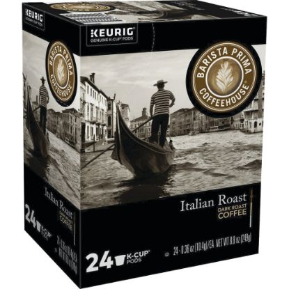 Picture of Barista Prima Coffeehouse Single-Serve Coffee K-Cup, Dark Roast, Carton Of 24