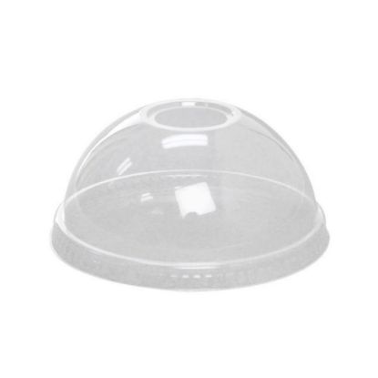 Picture of Karat Earth PLA Dome Lids For 12-24 Oz Cups, Clear, Pack Of 1,000 Lids