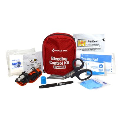 Picture of First Aid Only Texas Mandate Bleeding Control Kit, Red