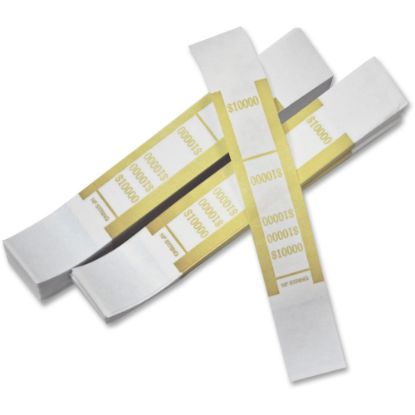 Picture of PM Company Currency Bands, $10,000.00, Yellow, Pack Of 1,000