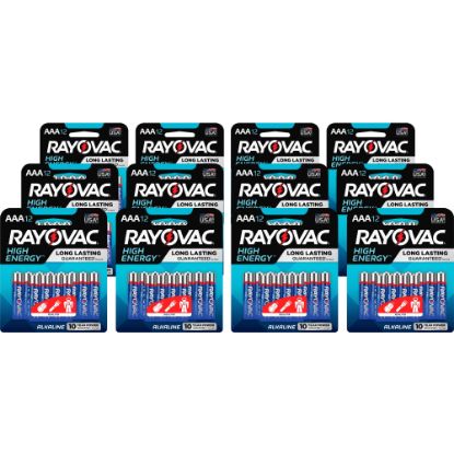 Picture of Rayovac High-Energy Alkaline AAA Battery 12-Packs - For Multipurpose - AAA - 12 / Carton