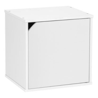 Picture of IRIS BAKU 14inH Modular Cube Storage Box With Door, White