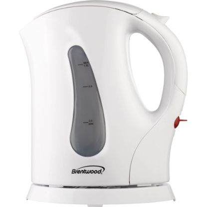 Picture of Brentwood Cordless Plastic Tea Kettle, 1L, White