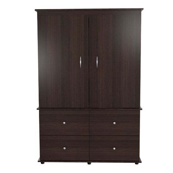 Picture of Inval Armoire/TV Stand/Video AV Center Combination For 46in TVs, Espresso-Wengue