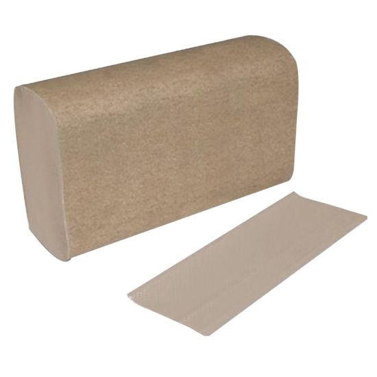 Picture of Karat Natural Multifold Paper Towels, 9-1/2in x 9-1/2in, Brown, Pack Of 333 Towels