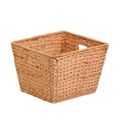 Picture of Honey-Can-Do Water Hyacinth Basket, Medium Size, 12in x 12in x 15 3/4in, Brown/Natural