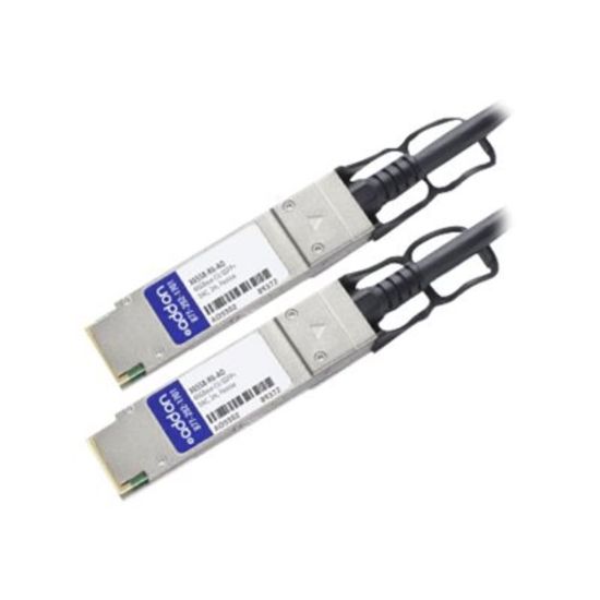 Picture of AddOn 2m NetAPP Compatible QSFP+ DAC - Direct attach cable - QSFP+ to QSFP+ - 6.6 ft - twinaxial - SFF-8436/IEEE 802.3ba - passive