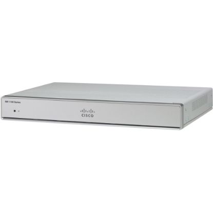 Picture of Cisco C1117-4PM Router - 5 Ports - PoE Ports - Management Port - 1.0 - Gigabit Ethernet - ADSL - Rack-mountable, Desktop