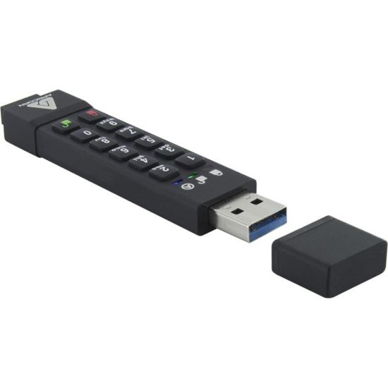 Picture of Apricorn 128GB Aegis Secure Key 3z USB 3.1 Flash Drive - 128 GB - USB 3.1 - 77 MB/s Read Speed - 72 MB/s Write Speed - 256-bit AES - 3 Year Warranty - TAA Compliant