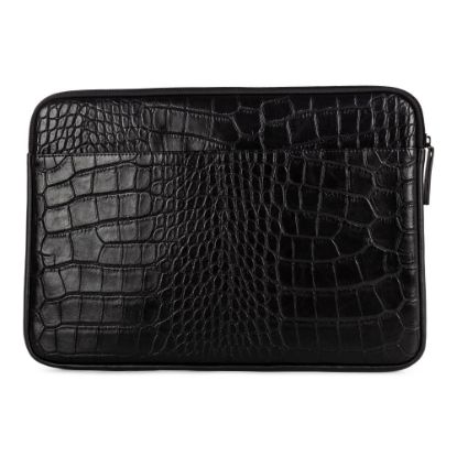 Picture of Bugatti Vegan Leather Laptop Sleeve With 14in Laptop Compartment, Black