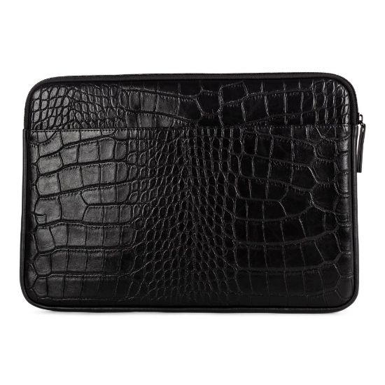 Picture of Bugatti Vegan Leather Laptop Sleeve With 14in Laptop Compartment, Black