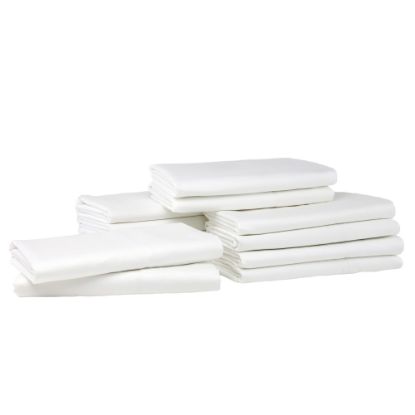 Picture of 1888 Mills Naked King Pillow Shams, 21in x 37in, White, Pack Of 24 Shams