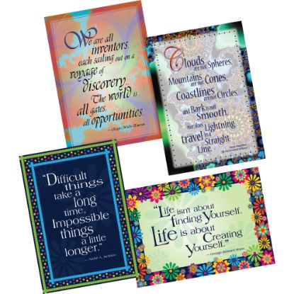 Picture of Barker Creek Poster Pack, 19in x 13 1/4in, Dare To Dream, Set Of 4