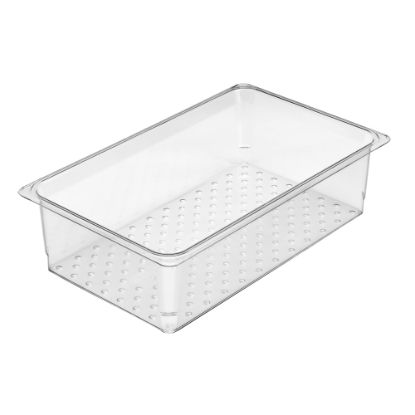 Picture of Cambro Camwear GN 1/1 Size 5in Colander Pans, Clear, Set Of 6 Pans