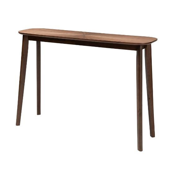 Picture of Baxton Studio Mid-Century Modern Console Table, 33-1/2inH x 47-1/4inW x 13-13/16inD, Walnut