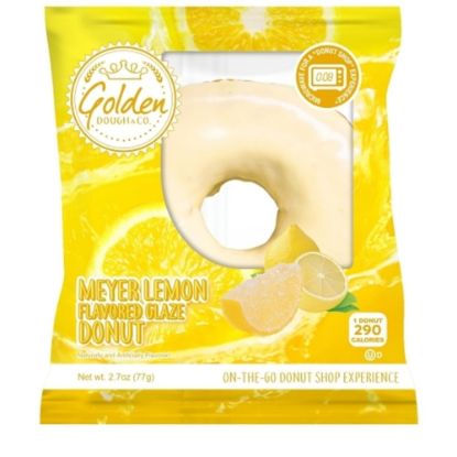 Picture of Golden Dough & Co. Meyer Lemon Glazed Donuts, 2.7 Oz, Box Of 7 Donuts