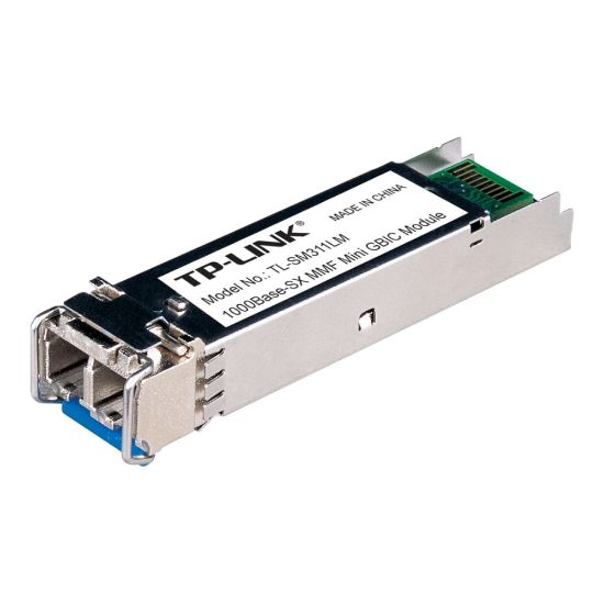 Picture of TP-LINK TL-SM311LM - Gigabit SFP module - 1000Base-SX Multi-mode Fiber Mini GBIC Module - Up to 550/220m distance - Plug and Play - LC/UPC interface