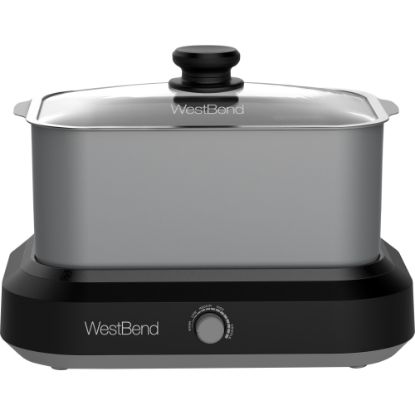 Picture of West Bend 6-Quart Oblong Slow Cooker, Silver