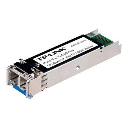 Picture of TP-LINK TL-SM311LS - Gigabit SFP module - 1000Base-LX Single-mode Fiber Mini GBIC Module - Up to 10km distance - Plug and Play - LC/UPC interface