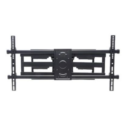 Picture of Manhattan TV & Monitor Mount, Wall, Full Motion, 1 screen, Screen Sizes: 37-75in, Black, VESA 200x200 to 800x400mm, Max 75kg, LFD, Tilt & Swivel with 3 Pivots, Lifetime Warranty - Bracket - for curved LCD TV - heavy duty steel - black