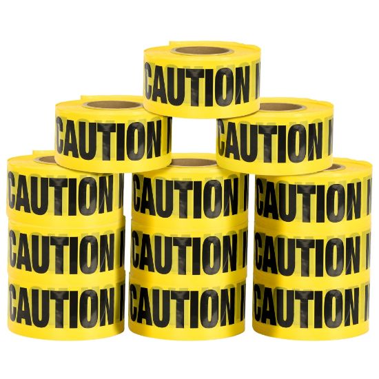 Picture of Alpine AdirPro Caution - No Parking Tape, 1,000ft, Yellow, Pack Of 12 Rolls