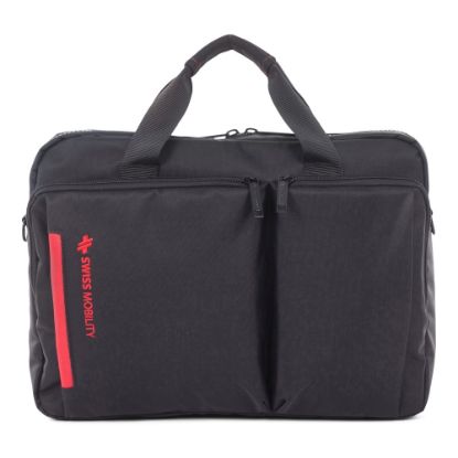 Picture of Swiss Mobility Stride Executive Briefcase With 15.6in Laptop Pocket, Black