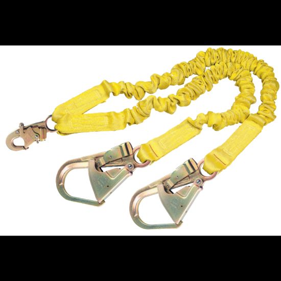 Picture of ShockWave2 100% Shock Absorbing Lanyard, 6 ft, Self-Locking Snap, 310 lb Capacity