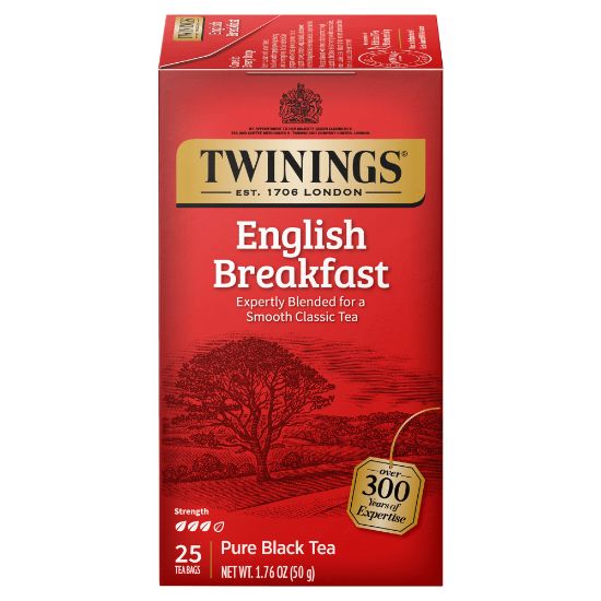 Picture of Twinings of London English Breakfast Tea, 1.06 Oz, Carton Of 24