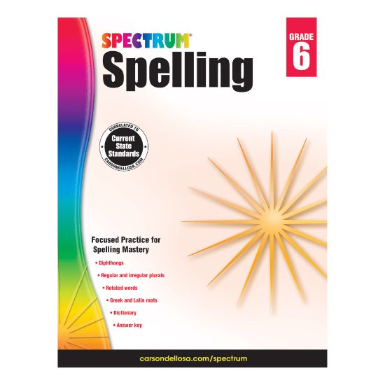 Picture of Spectrum Spelling, Grade 6