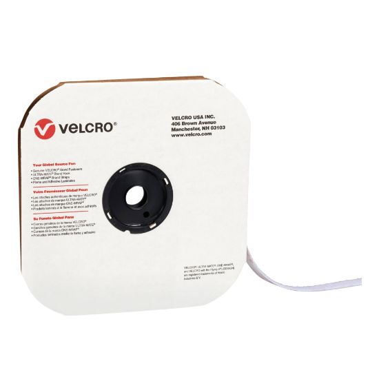 Picture of VELCRO Brand Tape Roll, Loop, 5/8in x 75ft, White