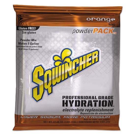 Picture of Sqwincher Powder Packs, Orange, 47.66 Oz, Case Of 16