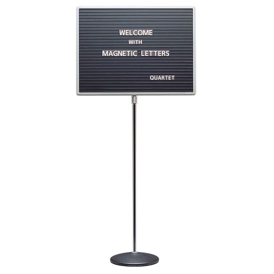 Picture of Quartet Standing Magnetic Letter Board, 24in x 18in, Aluminum Frame With Silver Finish