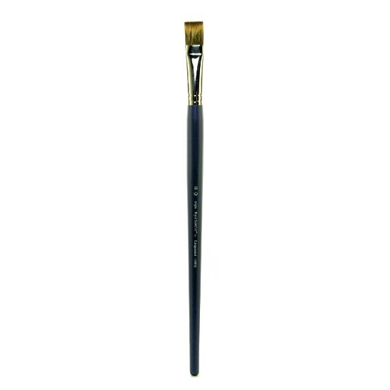 Picture of Royal & Langnickel Sabletek Long-Handle Paint Brush L95510, Size 22, Bright Bristle, Sable Hair, Blue