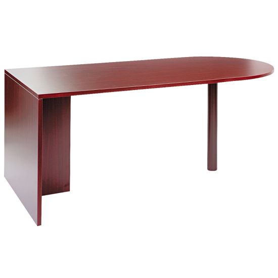 Picture of Alera Valencia 72inW D-Top Computer Desk Shell, Mahogany