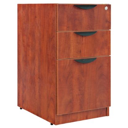 Picture of Alera Valencia 16inW Lateral 2-Box/1-File Drawer Pedestal Cabinet For Computer Desk, Medium Cherry