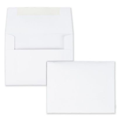 Picture of Quality Park Invitation Envelopes, 4 3/8in x 5 3/4in, Gummed Seal, White, Box Of 100