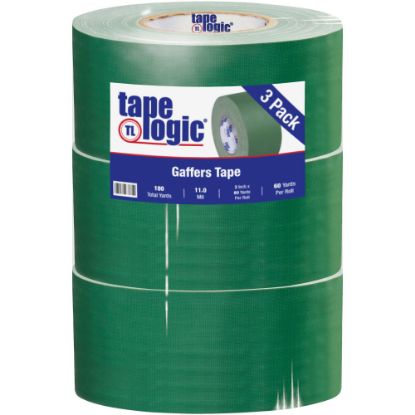 Picture of Tape Logic Gaffers Tape, 3in x 60 Yd., 11 Mil, Green, Case Of 3 Rolls