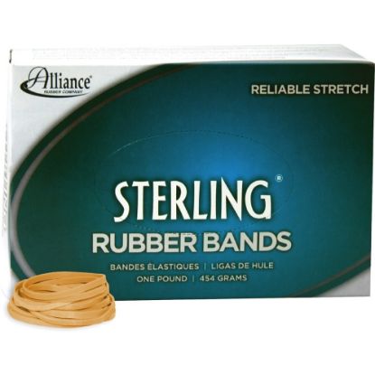 Picture of Alliance Rubber 24315 Sterling Rubber Bands, 1.5in x 0.125in, Natural Crepe, 1 lb.