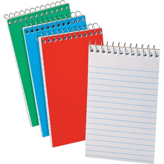 Picture of Oxford Pocket-Size Memo Books, 3in x 5in, Narrow Ruled, 60 Sheets, Assorted Colors, Pack Of 3