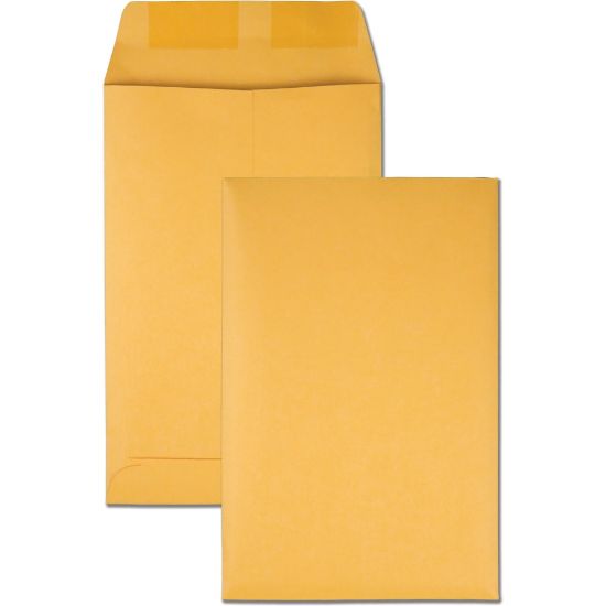 Picture of Quality Park 6 x 9 Catalog Mailing Envelopes - Catalog - #1 - 6in Width x 9in Length - 28 lb - Gummed - Kraft - 100 / Box - Kraft