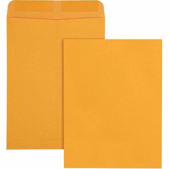 Picture of Quality Park Catalog Envelopes, Gummed Closure, 9in x 12in, Brown, Box Of 100