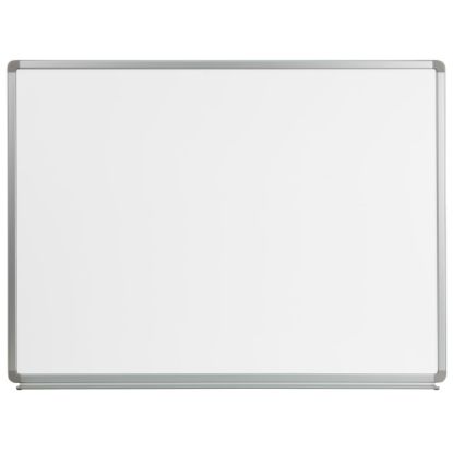 Picture of Flash Furniture Magnetic Dry-Erase Whiteboard, 36in x 48in, Aluminum Frame With Silver Finish