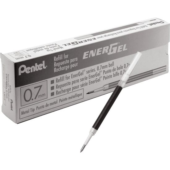 Picture of EnerGel Liquid Gel Pen Refill - 0.70 mm Point - Black Ink - Smudge Proof, Quick-drying Ink, Glob-free - 12 / Box