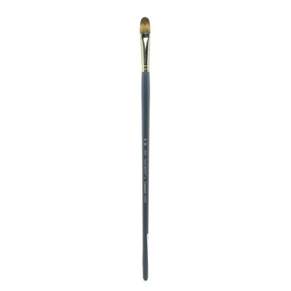 Picture of Royal & Langnickel Sabletek Long-Handle Paint Brush L95525, Size 14, Filbert Bristle, Sable Hair, Blue