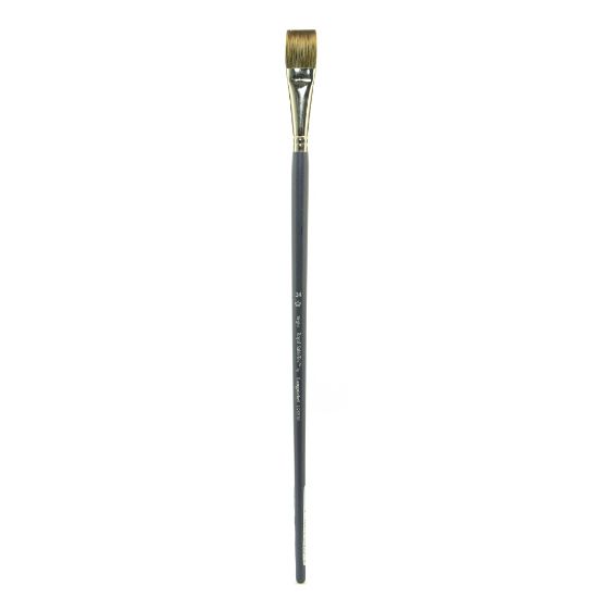 Picture of Royal & Langnickel Sabletek Long-Handle Paint Brush L95510, Size 24, Bright Bristle, Sable Hair, Blue