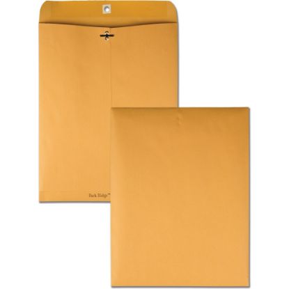 Picture of Quality Park Ridge Clasp Envelope - Clasp - #97 - 10in Width x 13in Length - 24 lb - Gummed - Kraft - 100 / Box - Kraft